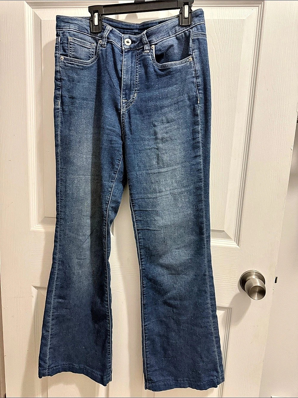 Buffalo David Bitton Flare Leg Jeans in Blue